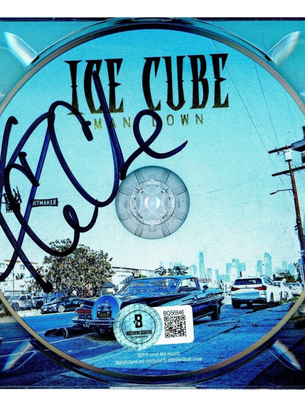 Ice Cube Signed Man Down CD Beckett BAS COA Rap Hip Hop